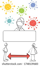 Coronavirus-Plakat für Sicherheitsvorschriften