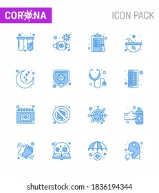 Coronavirus Precaution Tips icon for healthcare guidelines presentation 16 Blue icon pack such as preparing; herbal; virus; bowl; vaccine viral coronavirus 2019-nov disease Vector Design Elements
