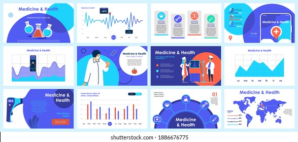 Coronavirus presentation slides templates from infographic elements and vector illustration. Can be used for presentation 2019-nCoV Covid, symptoms, spreading, preventive and protection from virus.