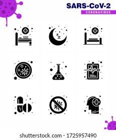 Icono de Coronavirus Prevention 25 Set Blue.  laboratorio; virus; hospital; microbio; Enfermedad de coronavirus viral en sangre 2019-nov Elementos de diseño de vectores