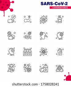 Coronavirus Prevention 25 icon Set Blue. covid; hand sanitizer; body building; lotion; disease viral coronavirus 2019-nov disease Vector Design Elements