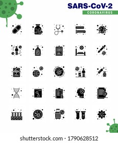 Coronavirus Prevention 25 icon Set Blue. life; coronavirus; healthcare; virus; test tube viral coronavirus 2019-nov disease Vector Design Elements