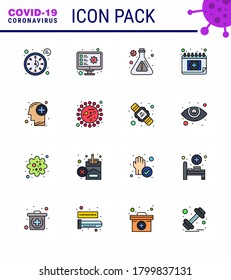 Coronavirus Prevention 25 icon Set Blue. healthcare; schudule; record; medical; appointment viral coronavirus 2019-nov disease Vector Design Elements
