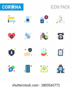 Coronavirus Prevention 25 icon Set Blue. care; pills; medicine; medicine; virus viral coronavirus 2019-nov disease Vector Design Elements