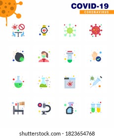 Coronavirus Prevention 25 icon Set Blue. corona virus; bug; smart watch; bacteria; corona viral coronavirus 2019-nov disease Vector Design Elements