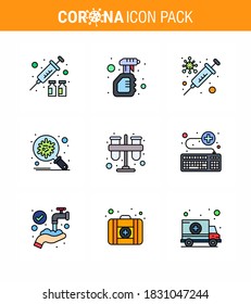 Coronavirus Prevention 25 icon Set Blue. spread; protection; virus; corona; virus viral coronavirus 2019-nov disease Vector Design Elements