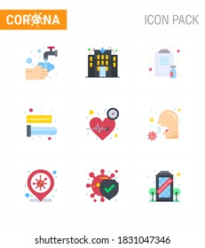 Icono de Coronavirus Prevention 25 Set Blue.  latir; tubo de ensayo; portapapeles; análisis de sangre; enfermedad de coronavirus viral de medicina 2019-nov Elementos de diseño de vectores