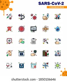 Coronavirus Prevention 25 icon Set Blue. coronavirus; wash; virus; soap; cleaning viral coronavirus 2019-nov disease Vector Design Elements