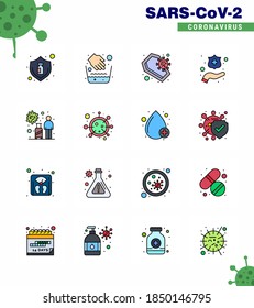 Coronavirus Prevention 25 icon Set Blue. infection; hands; water bowl; protect hands; infection viral coronavirus 2019-nov disease Vector Design Elements