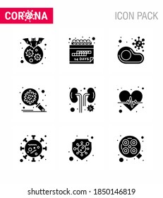 Icono de Coronavirus Prevention 25 Set Blue.  protección; bacterias; programación; filete; no coronavirus viral 2019-nov Enfermedad Vector Elementos de diseño