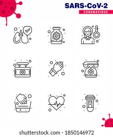 Icono de Coronavirus Prevention 25 Set Blue.  mano; signo; dolor de cabeza; médico; materiales de diseño de vectores de la enfermedad de coronavirus viral 2019-nov