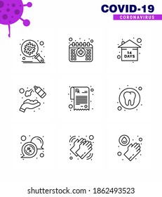 Coronavirus Prevention 25 icon Set Blue.  washing; hands spray; time; clean; stay home viral coronavirus 2019-nov disease Vector Design Elements