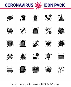 Coronavirus Prevention 25 icon Set Blue. call; doctor; spray; consult; soap viral coronavirus 2019-nov disease Vector Design Elements