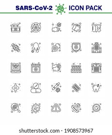 Coronavirus Prevention 25 icon Set Blue. care; washing; warning; medical; unhealthy viral coronavirus 2019-nov disease Vector Design Elements