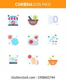 Coronavirus Prevention 25 icon Set Blue.  infected; pandemic; cleaning; infection; disease viral coronavirus 2019-nov disease Vector Design Elements