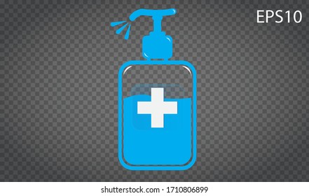 Coronavirus prevention hand sanitizer gel for hand hygiene coronavirus protection  with isolated white background clipping path ,bacteria Hand sanitizer in pump bottle. Hand cleanser.