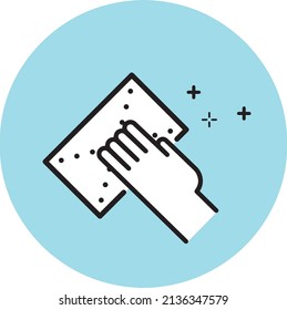 Coronavirus prevention icon "Hygiene management"