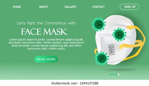 coronavirus prevention landing page theme