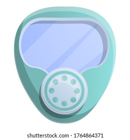 Coronavirus protect mask icon. Cartoon of coronavirus protect mask vector icon for web design isolated on white background