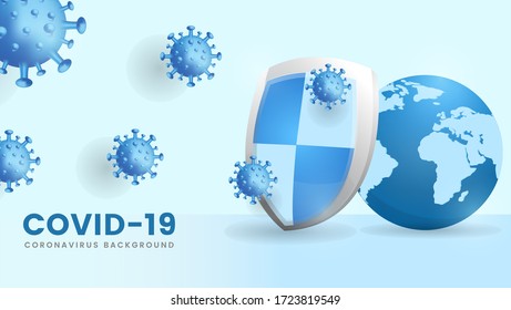 Coronavirus protection background. 3D Illustration premium