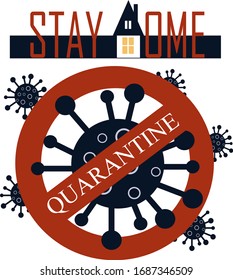 Coronavirus protection. Pandemic around the world. Quarantine, stay home