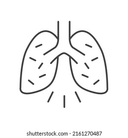 Coronavirus protection simple linear icon 17