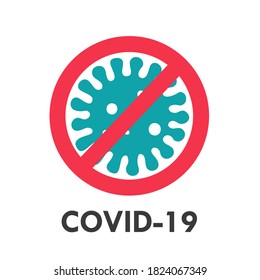 Coronavirus protection symbol The concept of disinfection prevents the spread of virus.