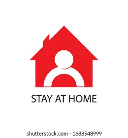 Coronavirus quarantine concept. Stay home and keeping social distance. Illustration of staying at home and maintaining social distance
