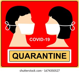 Coronavirus and quarantine infographic or website -  Novel Coronavirus 2019-nCoV. 2019 and 2020 epidemic