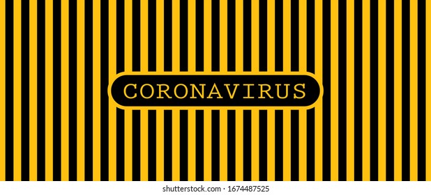 coronavirus quarantine sign vector icon