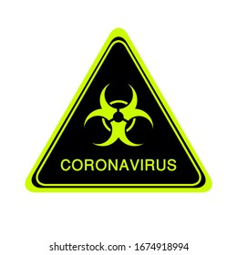 coronavirus quarantine sign vector icon