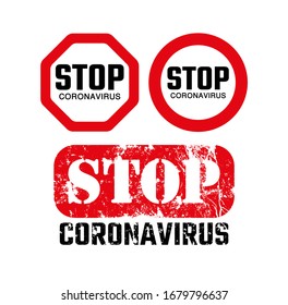 Symbol für die Vektorillustration von Coronavirus-Quarantäne