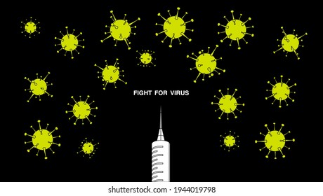Coronavirus random pattern vector image_10