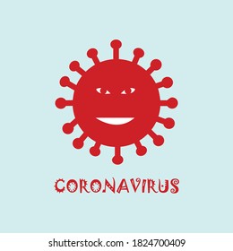 Coronavirus red vector pandemic covid19