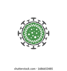 Coronavirus related icon on background for graphic and web design. Creative illustration concept symbol for web or mobile app.