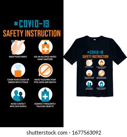 corona-virus safety instruction Stay protected from 2019 Pestilence Novel Corona Virus T-shirt.2019 Novel corona-virus Motivational t-shirt for man, women, and children svg