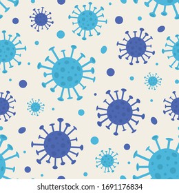Coronavirus - seamless texture. New disease COVID-19