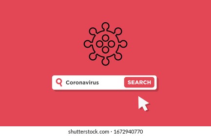Coronavirus-Suche im Webbrowser