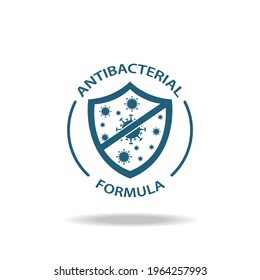 Coronavirus with shield against coronavirus COVID-19 medical health shield concept for health care is protected Promote immunity