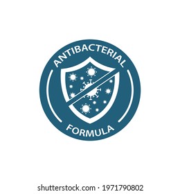 Coronavirus with shield against coronavirus COVID-19 medical health shield concept for health care is protected Promote immunity