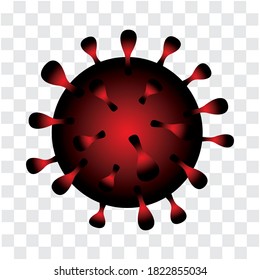 Coronavirus sign in close up
