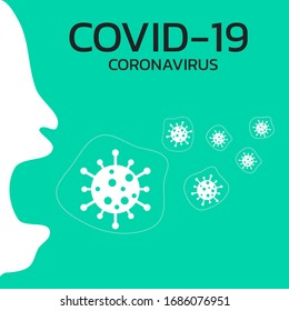 Coronavirus are spread from sneezing or cough,vector