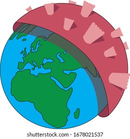 Coronavirus spreading across the planet
