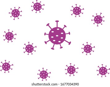 Coronavirus Spreading Outbreak Vector Template