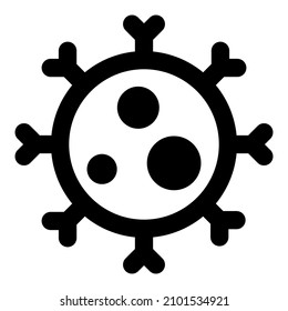 Coronavirus in structure with a bacterial host Layout