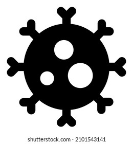 Coronavirus in structure with a bacterial host Layout
