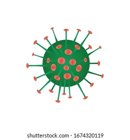Coronavirus stylized view, vector illustration