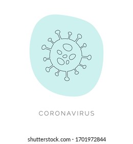 Coronavirus symbol. Lockdown Pandemic stop Novel Coronavirus outbreak covid-19. 