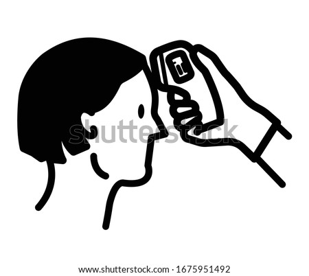 Coronavirus temperature taking because high fever is a symptom of the infection