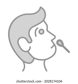 Coronavirus Test Healthcare Medical, vector graphic Illustration Icon.
